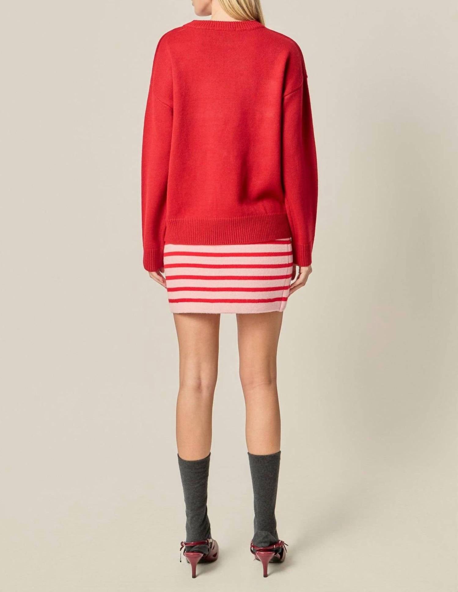 English Factory - Crewneck Statement Sweater