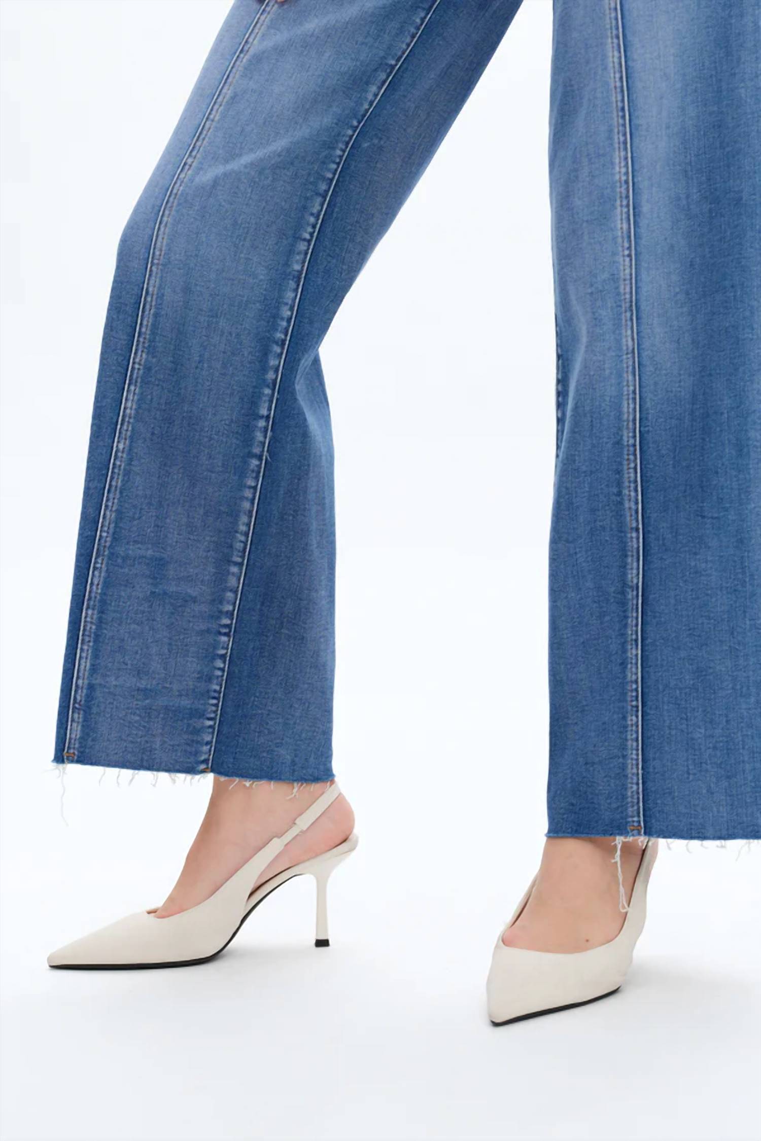 Bayeas - Jess High Rise Relaxed Straight Denim Jeans