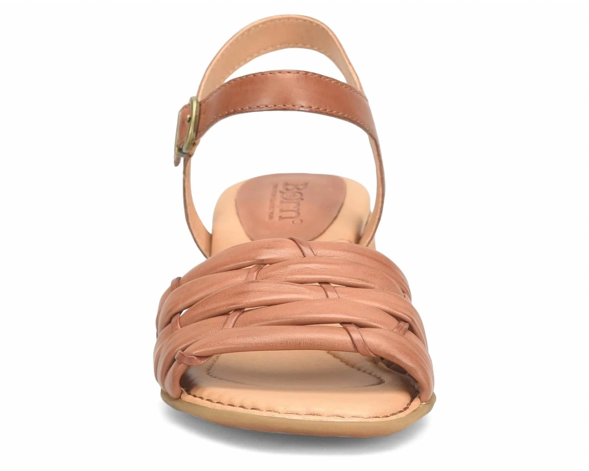 Born Women's Shonie Heeled Leather Sandals in brown - women's sandal - view 4