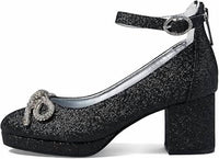 Nina - Girls Daylin Glitter Heel Shoes