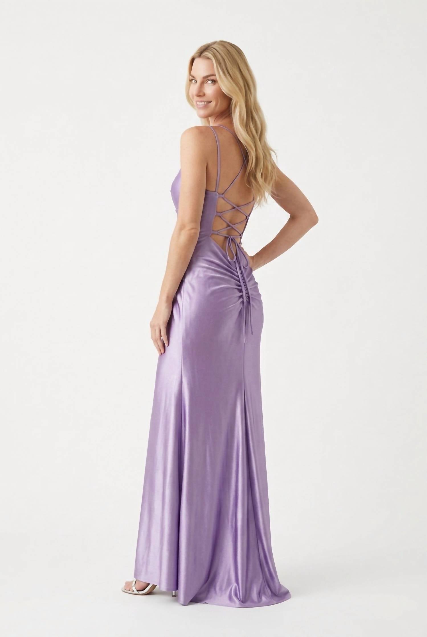 Faviana - Women's Cowl Neck Maxi Dress