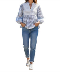 Oliphant - Puff Sleeve Mandarin Balloon Top