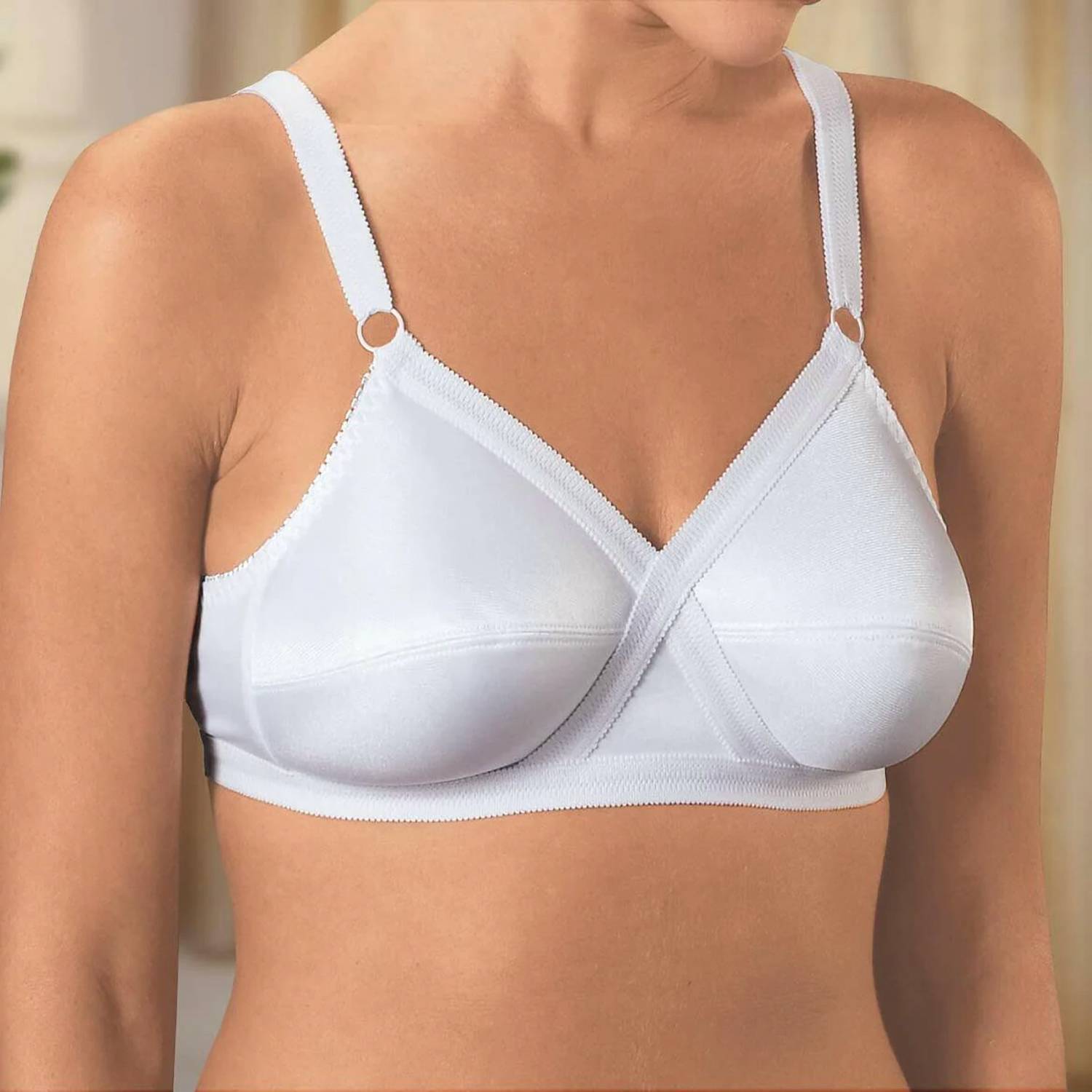 Walter Drake - Women’s Wireless Cross And Shape Bra - 2-pack