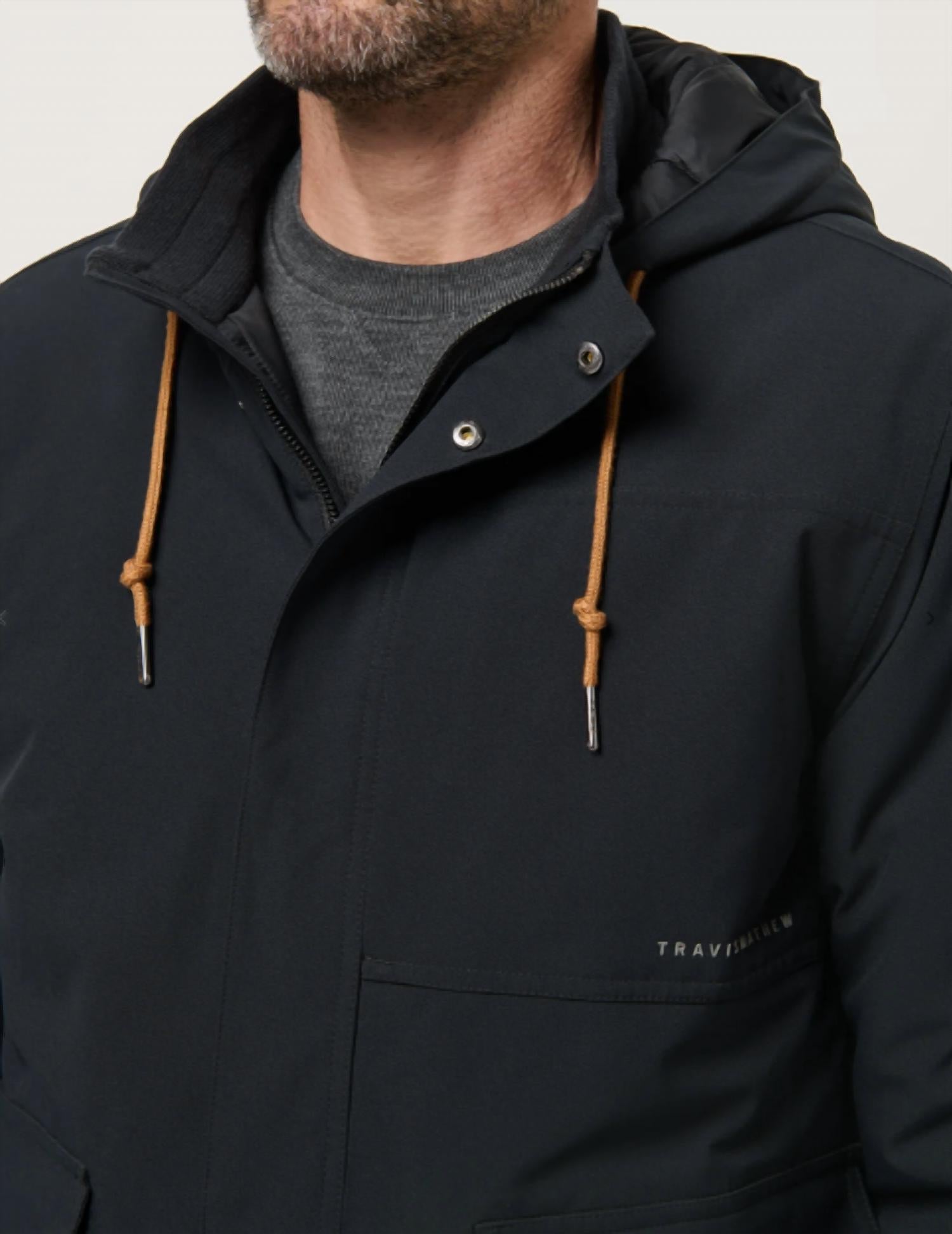 TravisMathew Mountain Pass Jacket in black - men's jacket - view 5