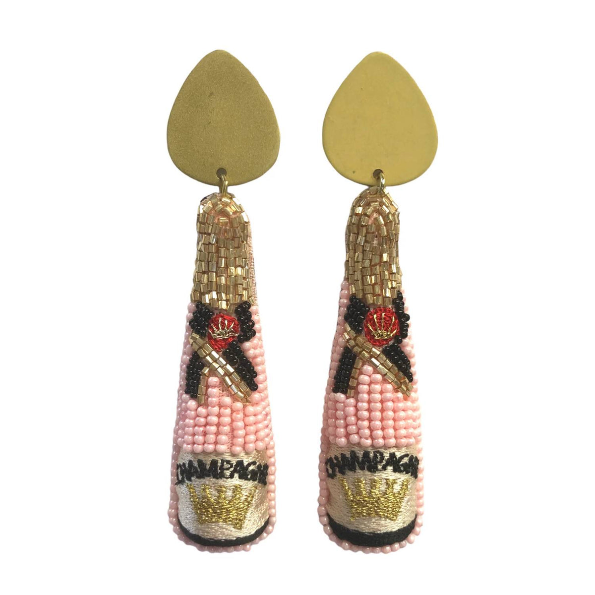 Allie Beads - Women's Champagne Earrings