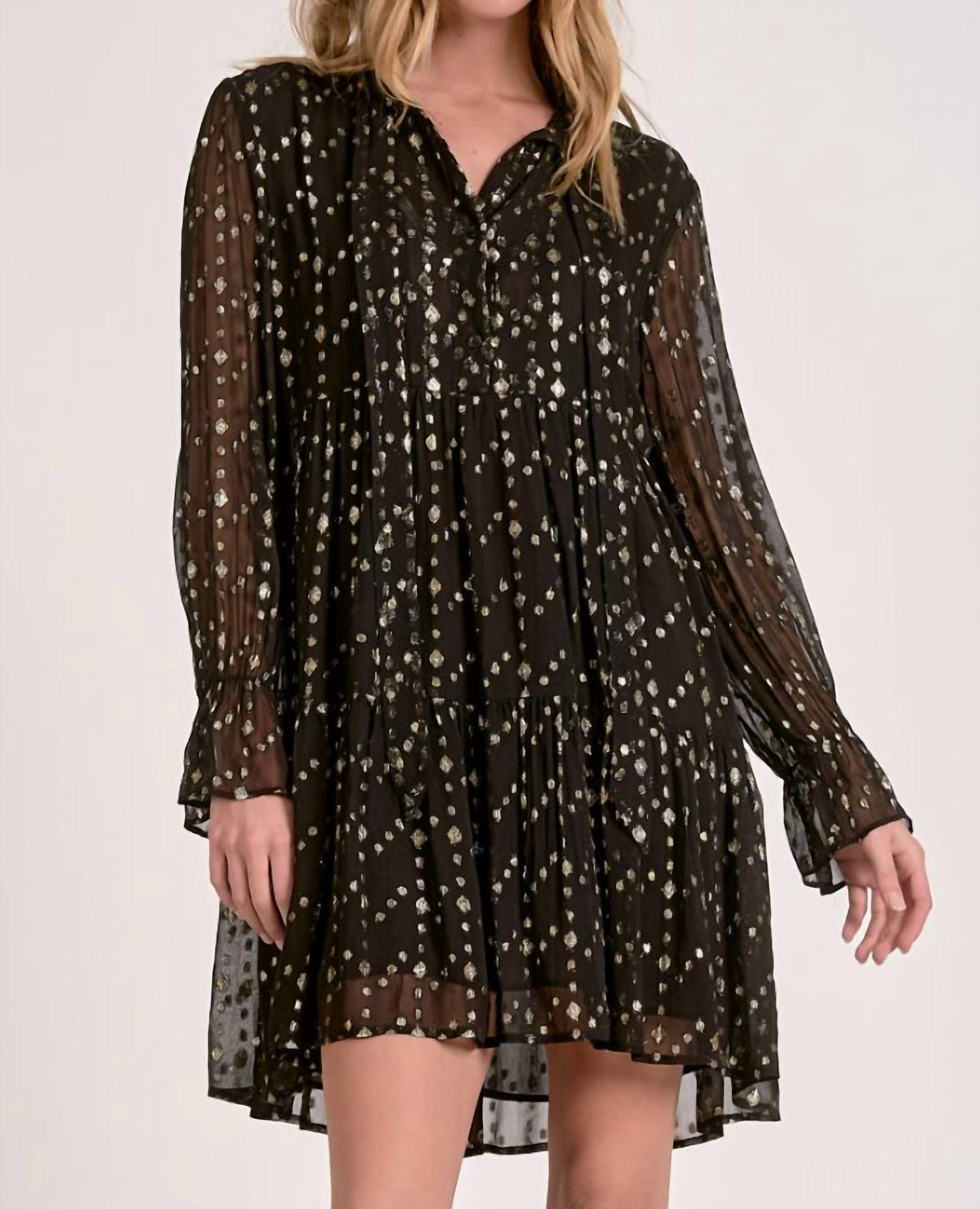 Elan - Willa Woven Ruffle Mini Dress