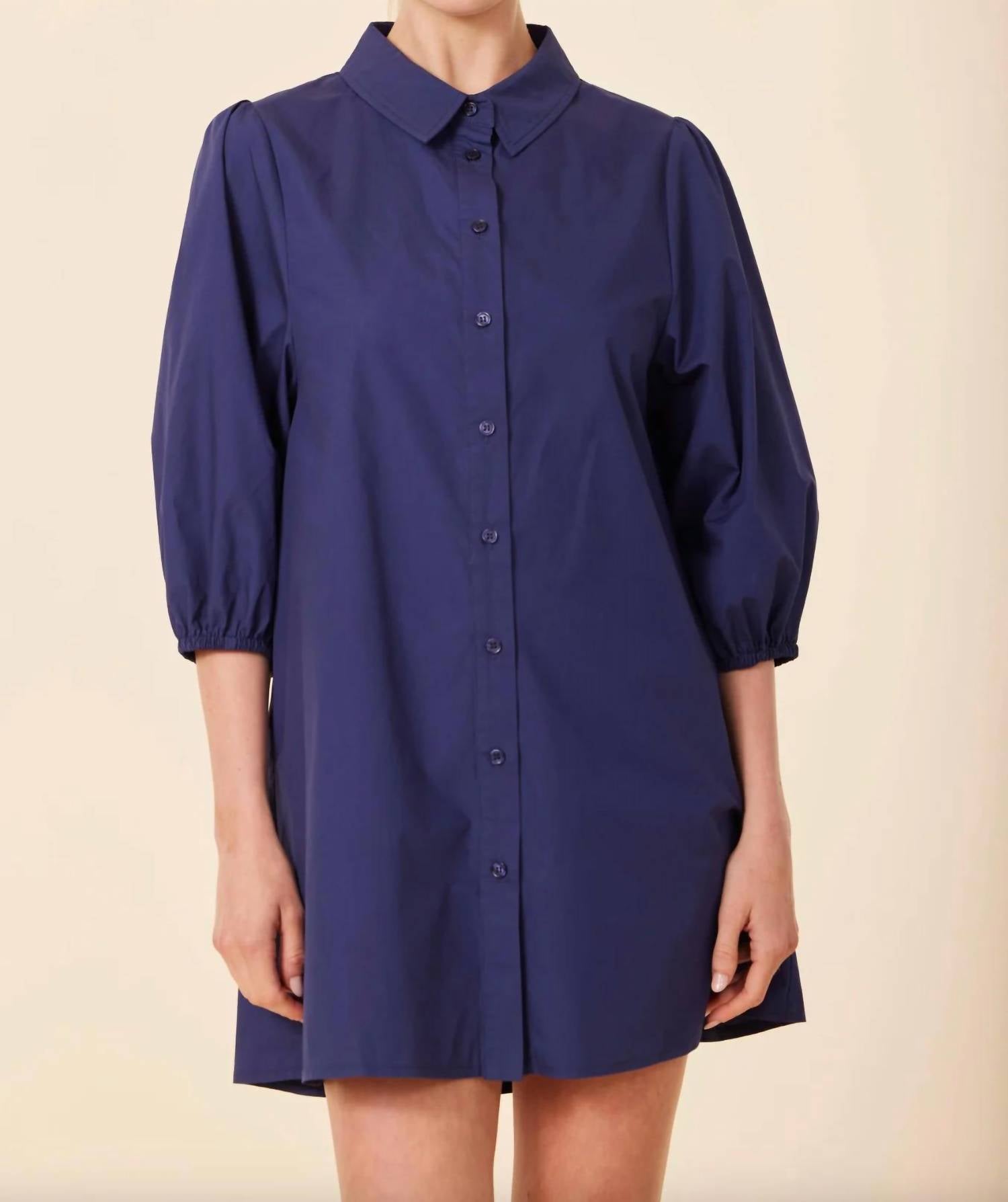 Dolce Cabo - Women's Poplin Exaggerated Sleeve Dress