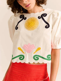 Carolina K - Lara Cropped Blouse