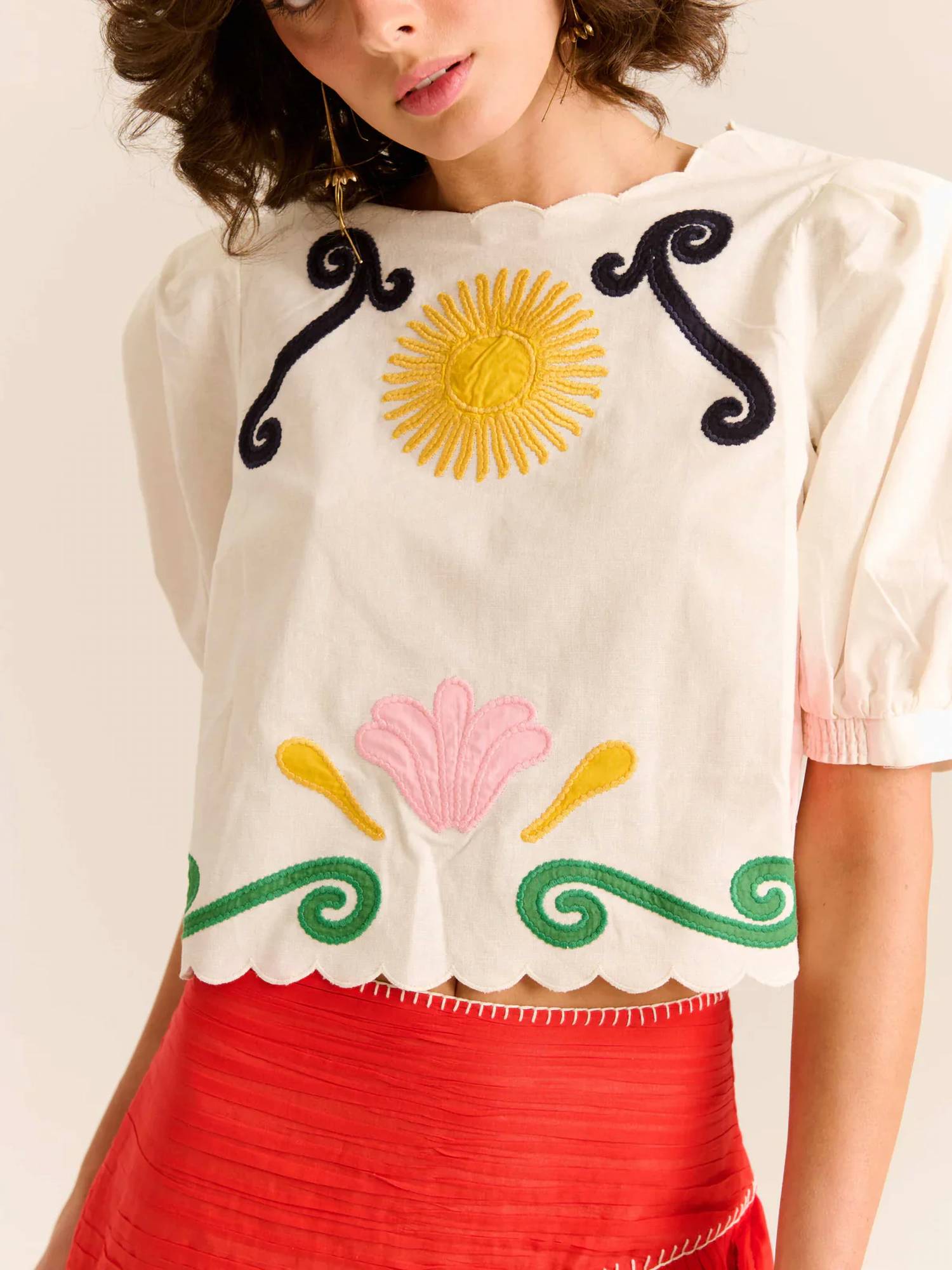 Carolina K - Lara Cropped Blouse