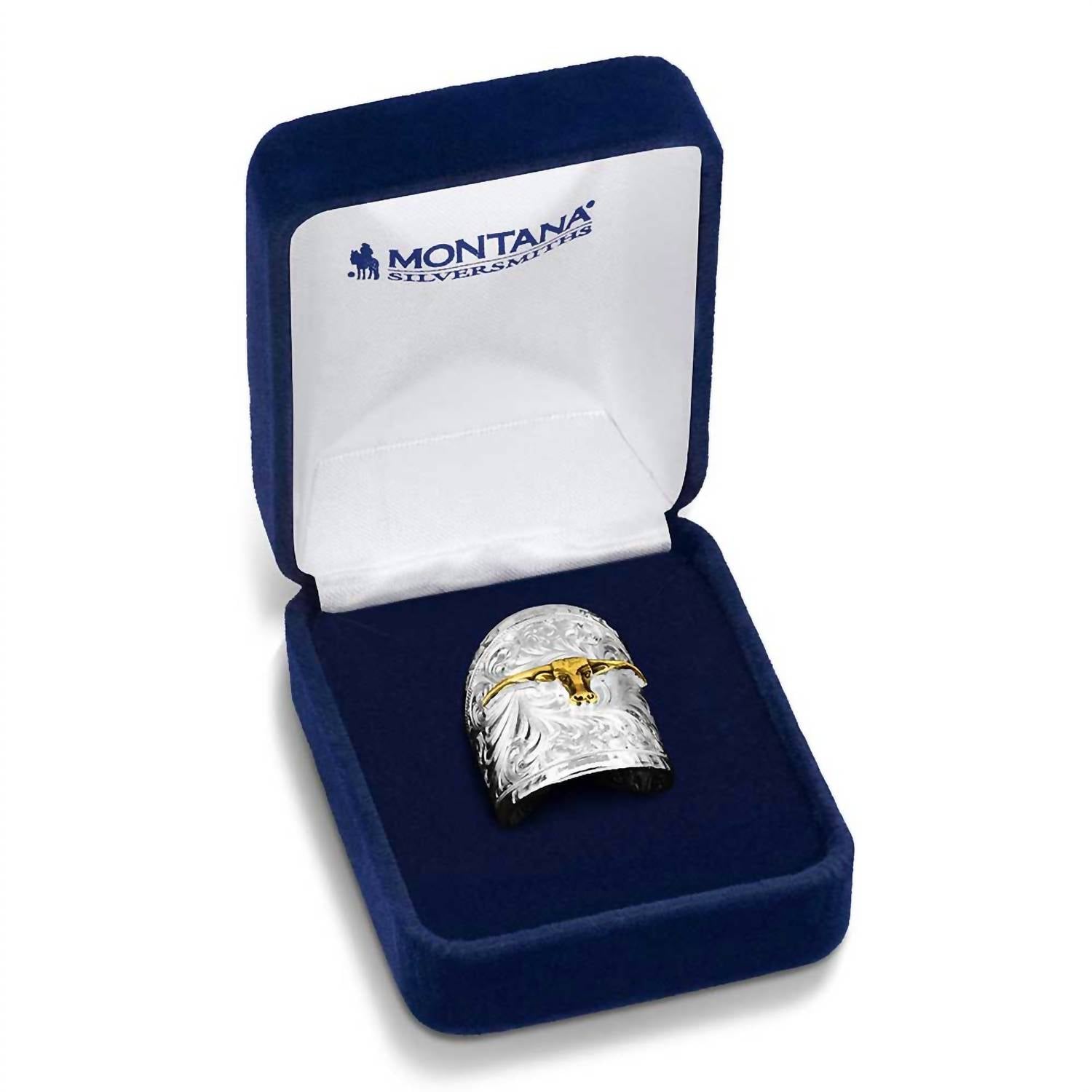 Montana Silversmiths - Women's Out West Ring With Longhorn