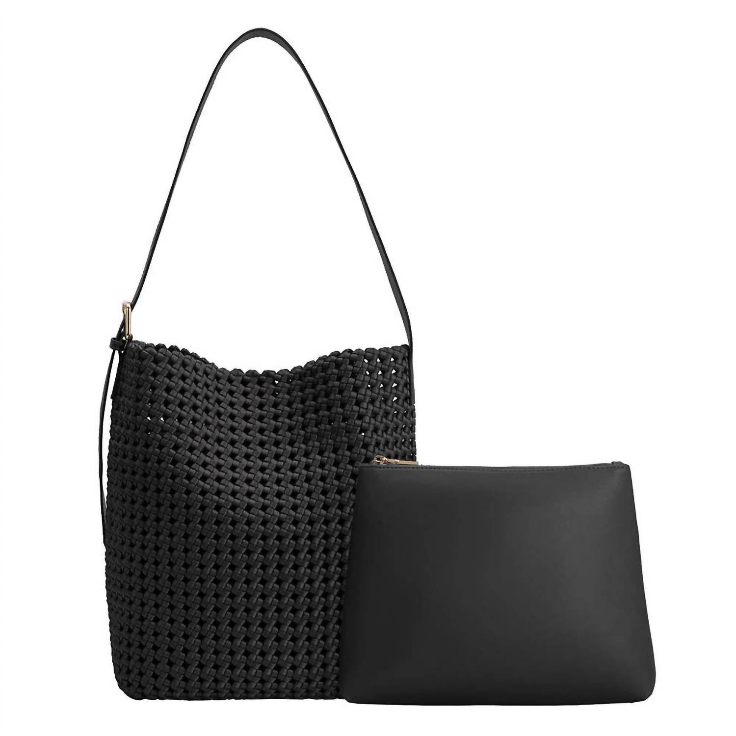 Melie Bianco Celine Shoulder Bag in black - women's bag - view 4