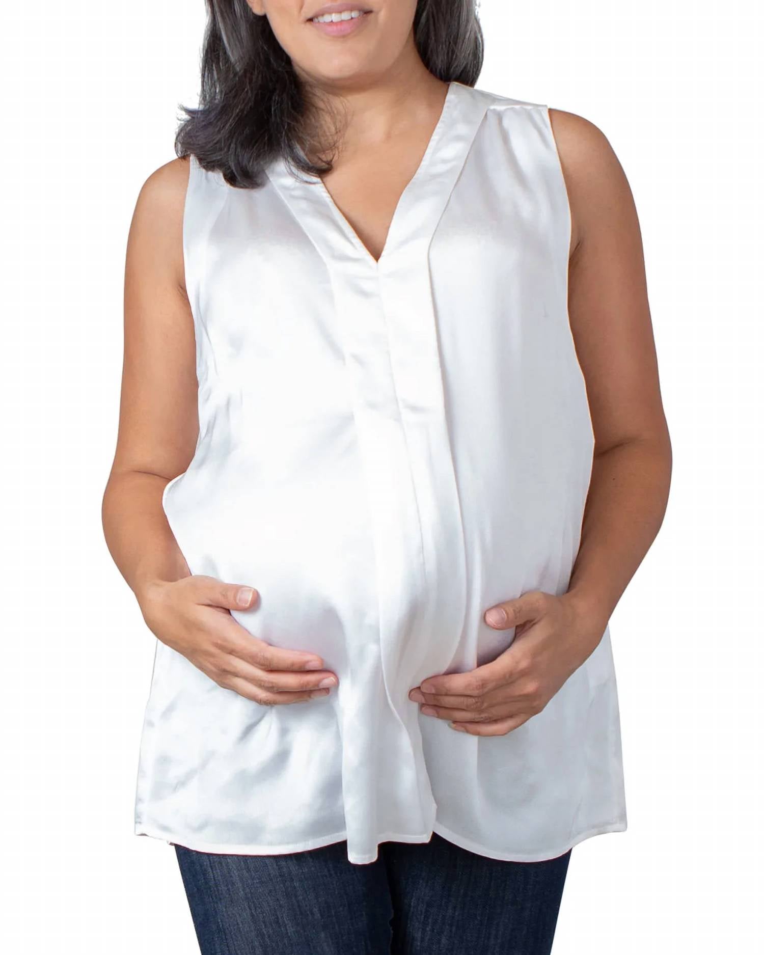 Emilia George - Maternity Lily V-neck Sleeveless Top