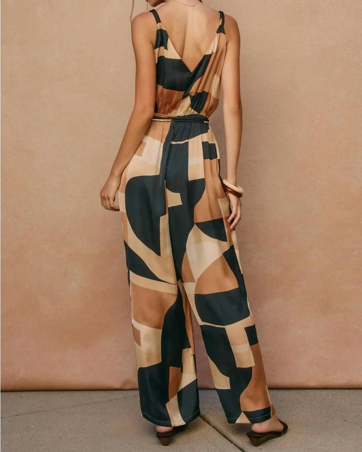 Dress Forum - First Class Cord Strap Surplice Jumpsuit