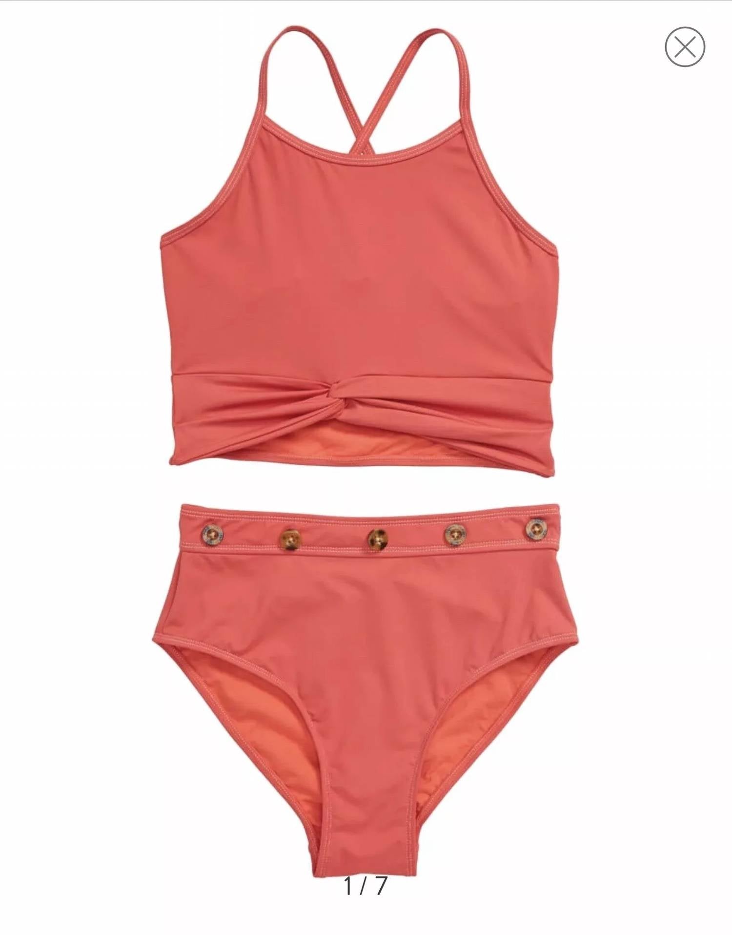 Habitual Girl - Girl's High Waisted Tankini