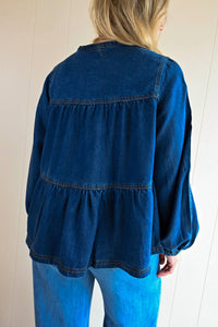 Frnch - Women's Quarterdeck Denim Tie Top
