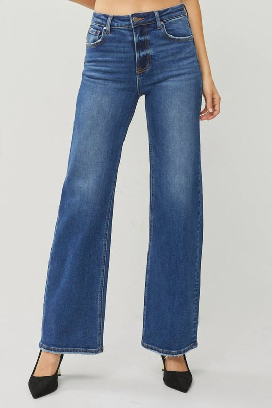 Risen - High Rise Straight Jeans
