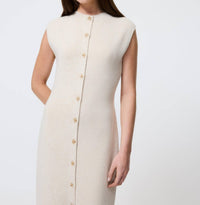 French Connection - Marley Knit Buttondown Midi Dress