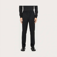 Salvatore Ferragamo - Men's Drawstring Wool Mohair Trousers