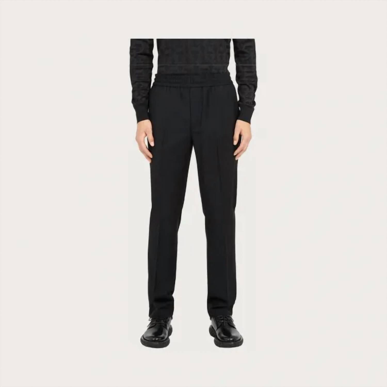 Salvatore Ferragamo - Men's Drawstring Wool Mohair Trousers