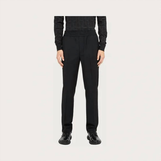 Salvatore Ferragamo - Men's Drawstring Wool Mohair Trousers