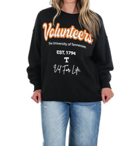 Livylu - Tennessee Vols Letterman Chrome Hi-Dive Sweatshirt