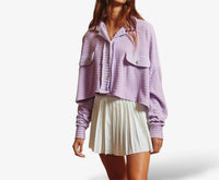 Hoity Toity - Loose Fit Crop Shacket