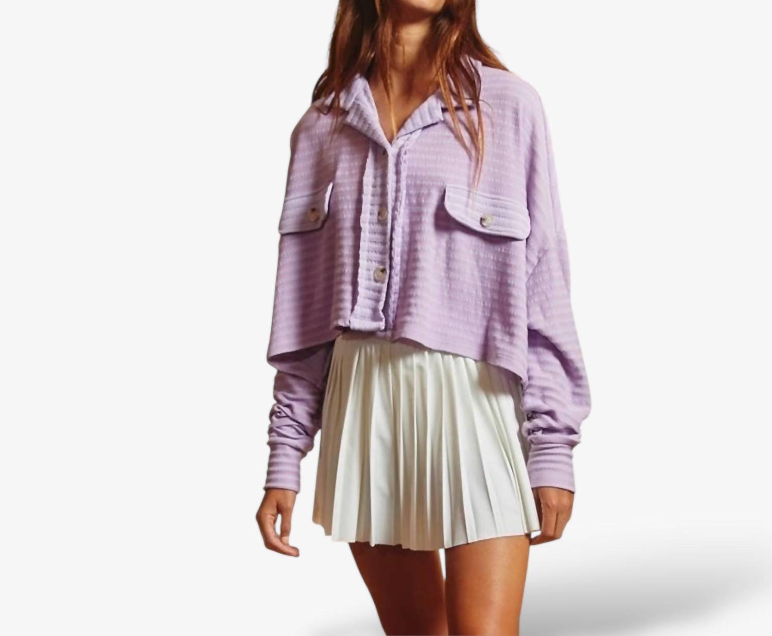 Hoity Toity - Loose Fit Crop Shacket