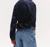 TWP One Morning Shirt in midnight - women's shirt - view 4