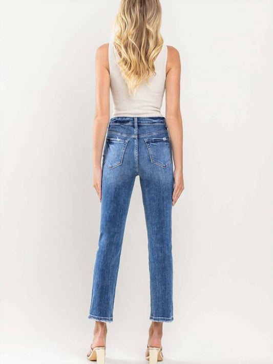 Vervet By Flying Monkey - Odette High Rise Ankle Slim Straight Jeans