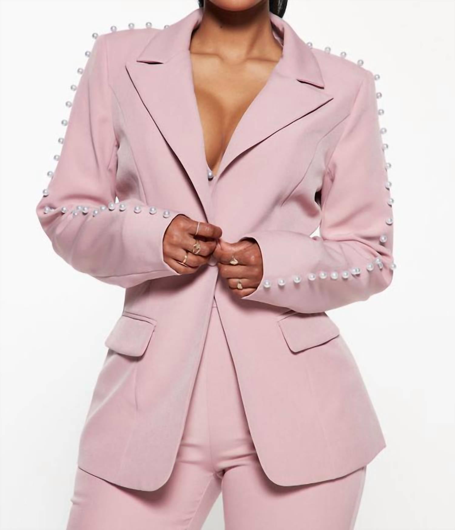 Fashion Nova - Pamela Pearl 3 Piece Blazer Pant Set