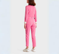 Marc Cain Silea Pants With Side Slits in bright orchid - women's jeans - detail view