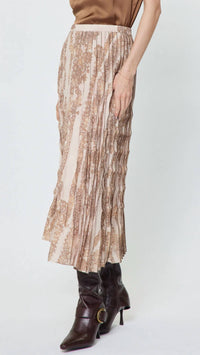 Current Air - Floral Lace Pleated Skirt