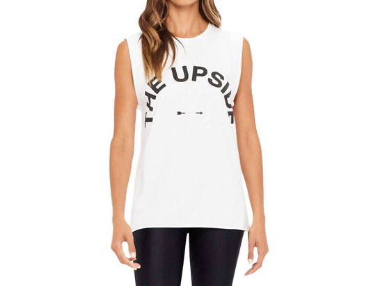 The Upside - Cropped Muscle Tank Logo