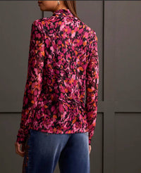 Tribal - Lined Turtleneck Top