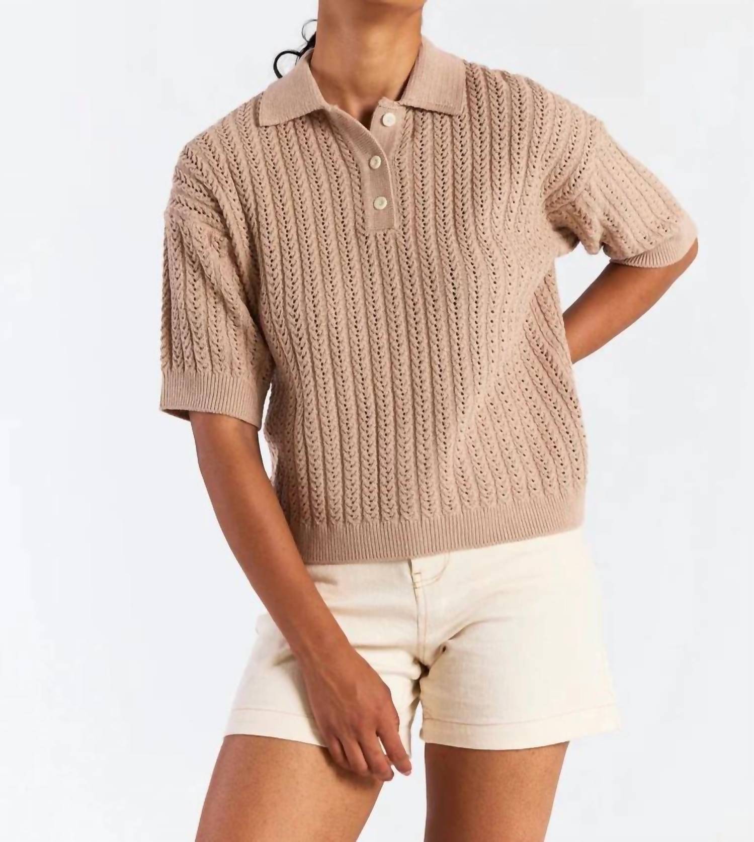 Brodie Cashmere - Spring Stitch Polo