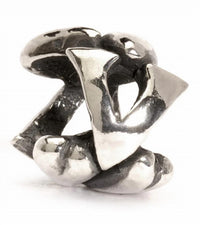 Trollbeads - Letter V Sterling Bead