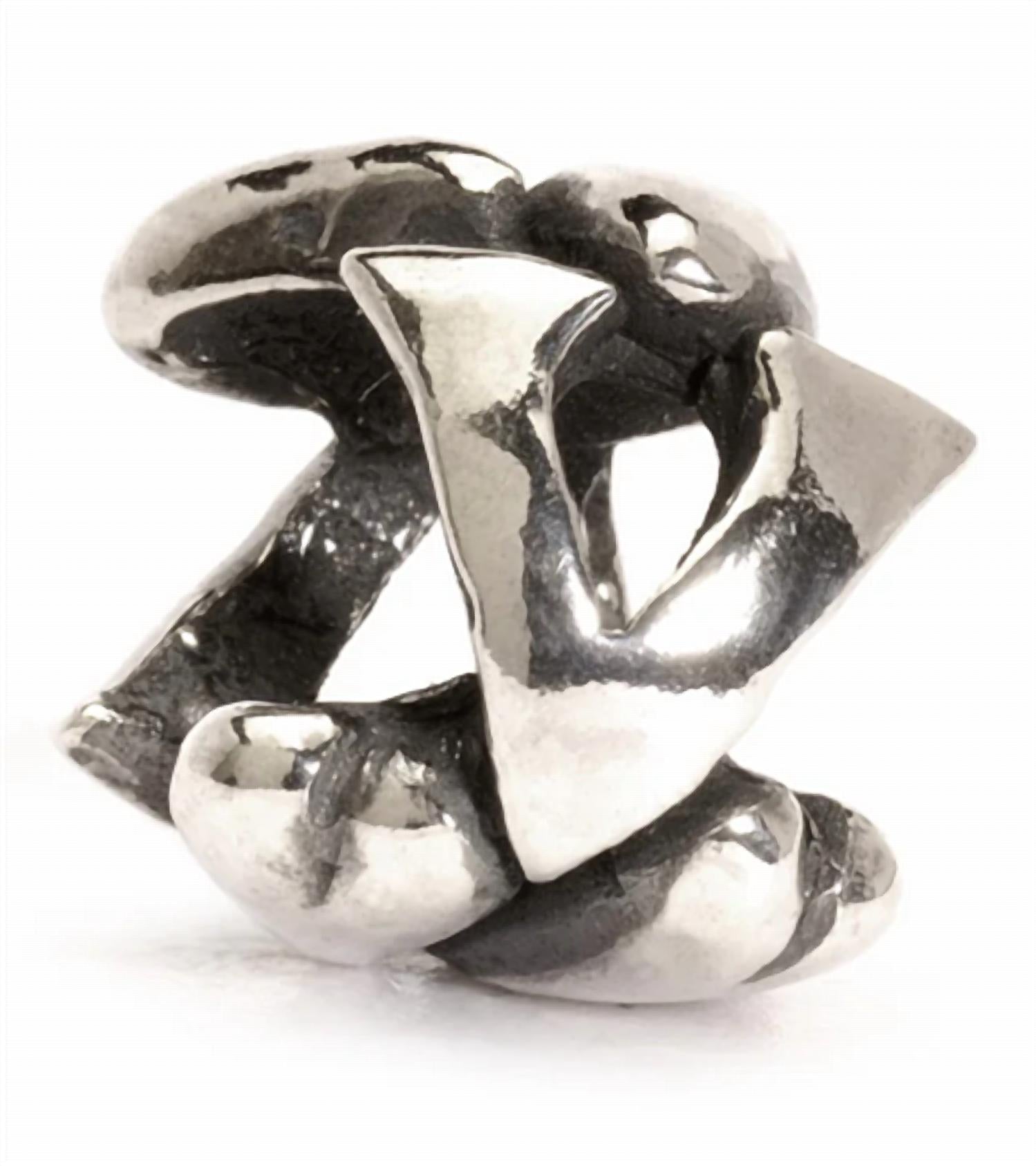 Trollbeads - Letter V Sterling Bead