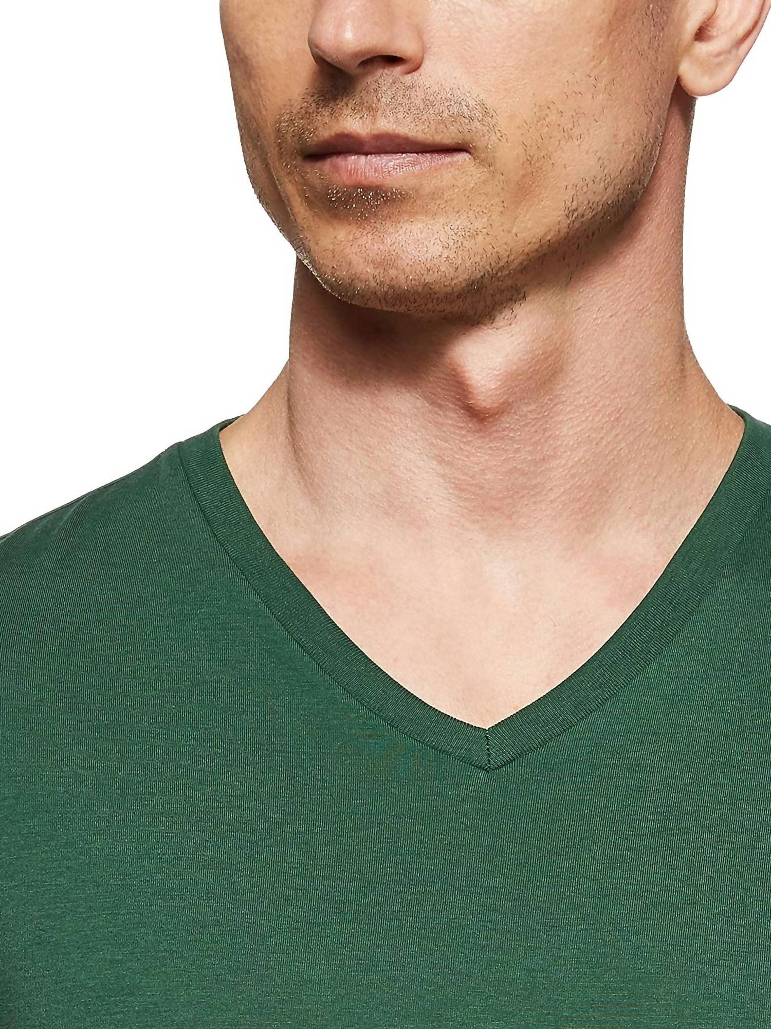 Lacoste - Short Sleeve V-neck Pima Jersey T-shirt