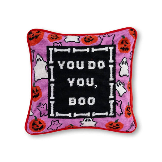 Furbish Studio - You Do You Boo Needlepoint Pillow
