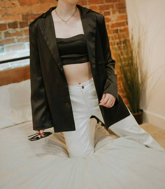 Blue Blush - Block Him Blazer Set