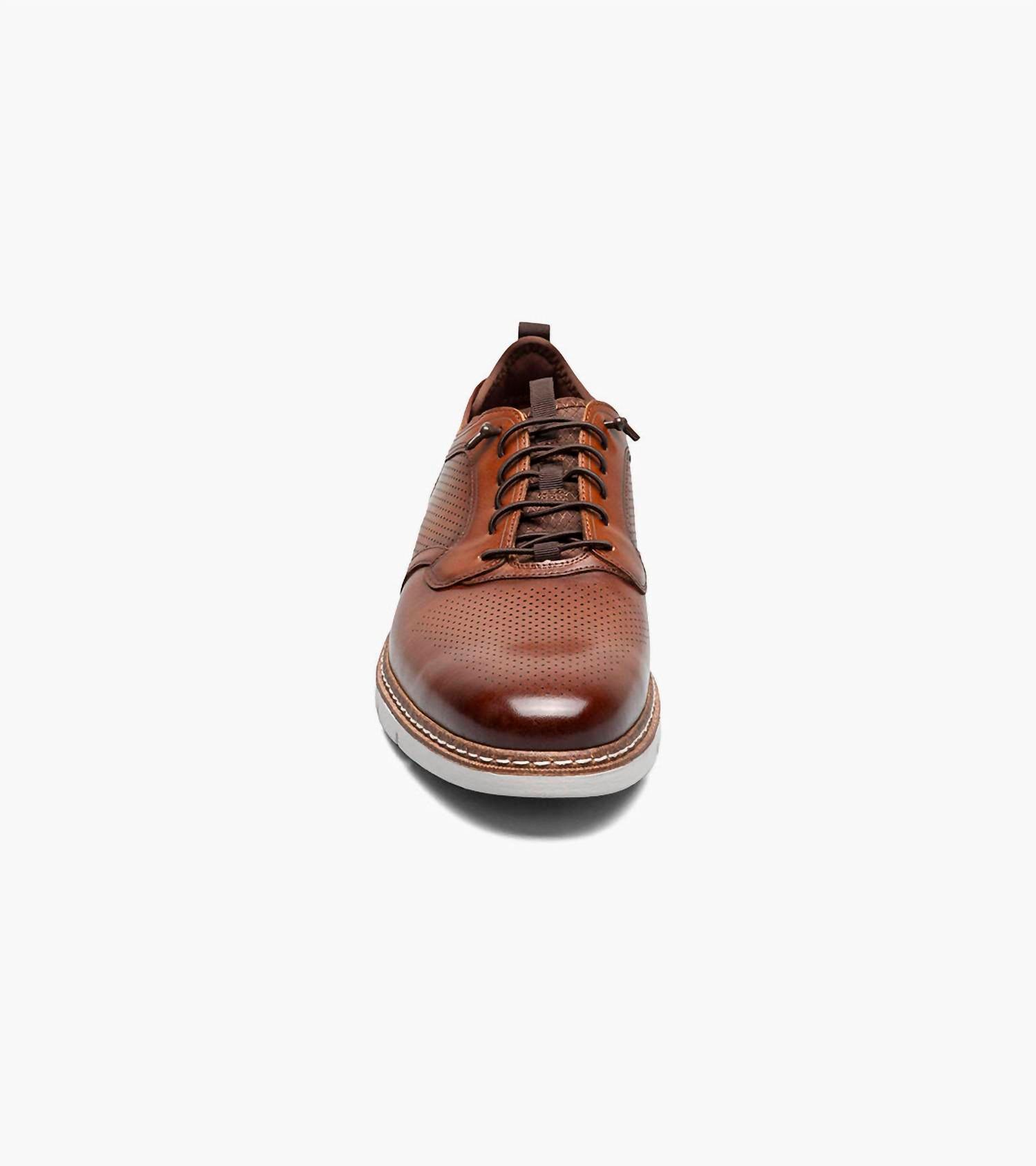 Stacy Adams - Men's Sync Plain Toe Elastic Lace Up Shoes