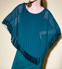 Joseph Ribkoff - Knee-length Pleated Sheath Dress
