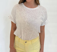 Goldie - Signature Slub Puff & Ruffle Sleeve Tee