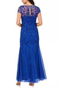 Adrianna Papell - Embellished Sweetheart Hem Gown Dress