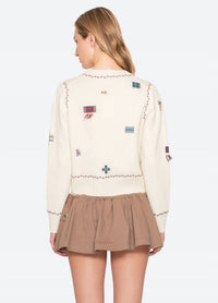 Sea - Claira Embroidered Knit Cardigan