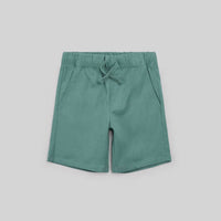 Miles Baby Boys Knit Sweat Shorts in teal - kids' shorts