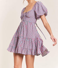 In The Beginning - Puff Sleeve Mini Dress