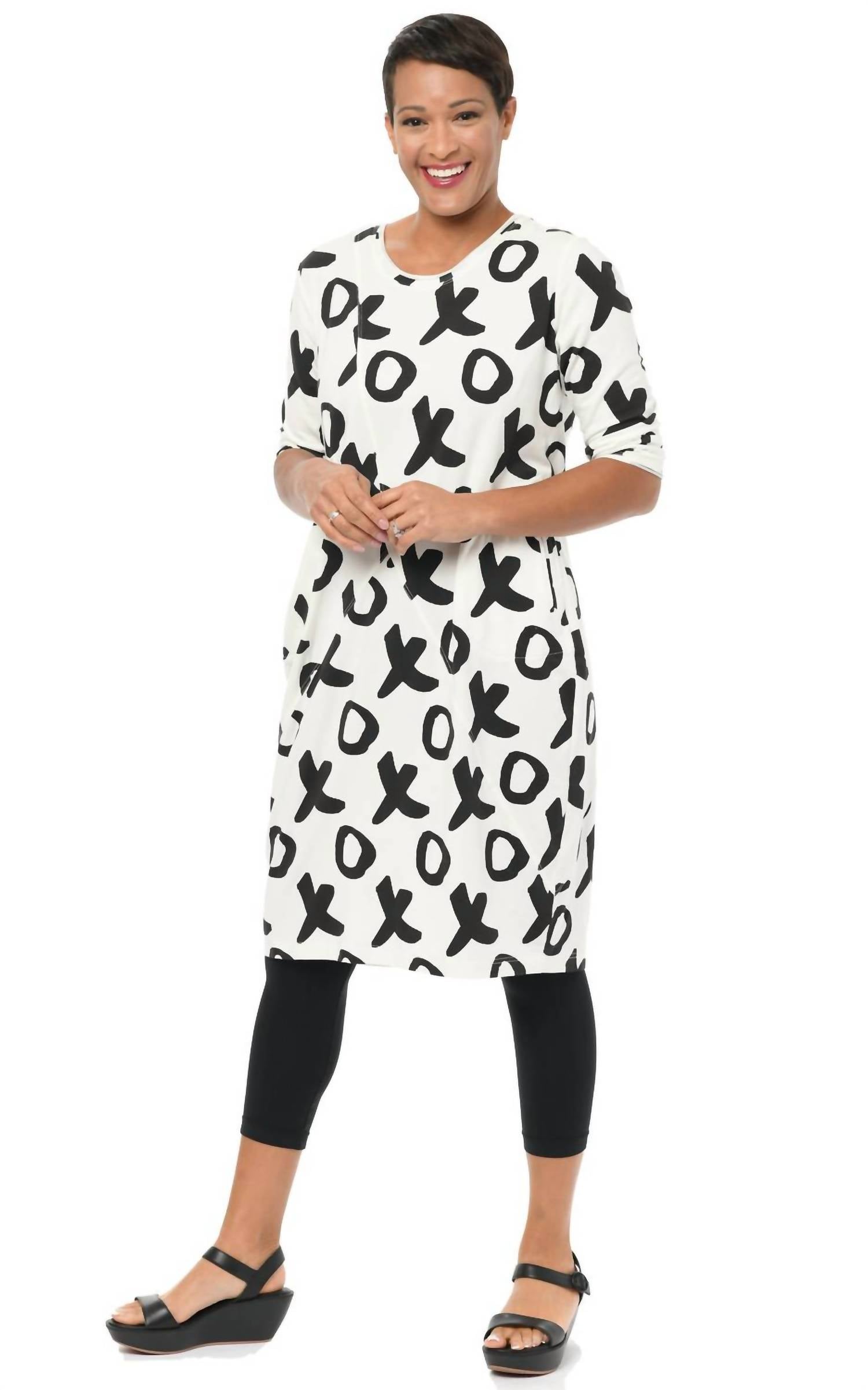 Tulip Clothing Frida Midi Dress in ivory xo - women's dress - alternate view