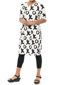 Tulip Clothing Frida Midi Dress in ivory xo - women's dress - detail view