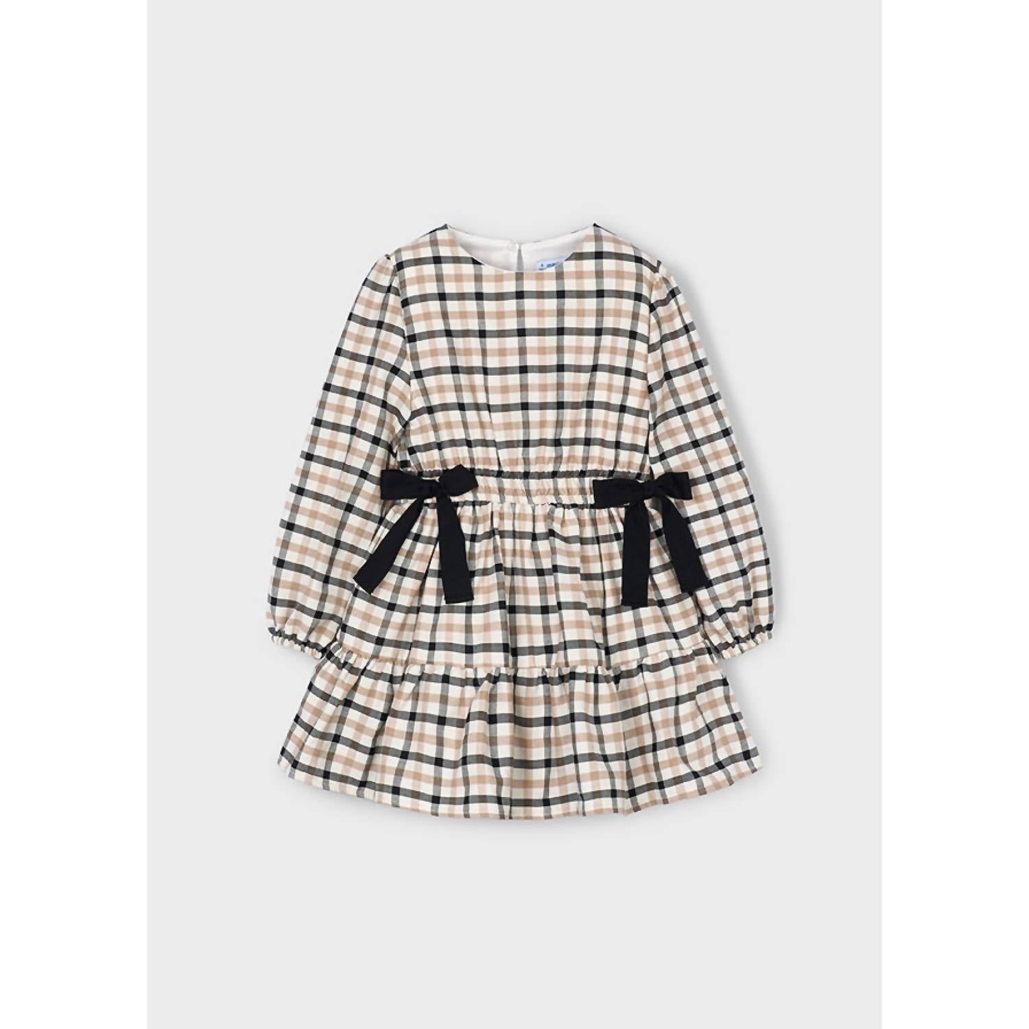Mayoral - Toasted Almond Plaid Dress